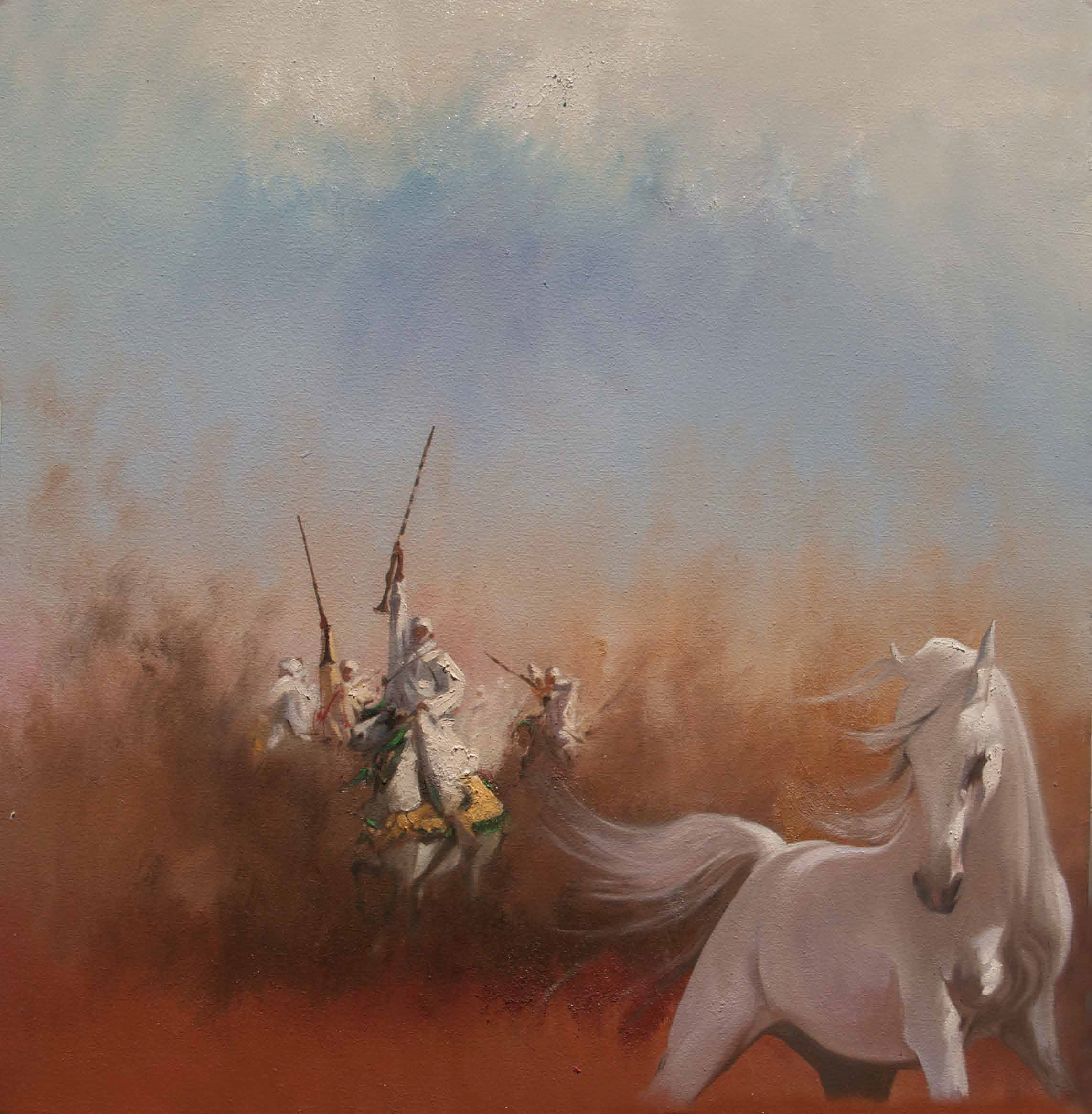 Freedom Oil on canvas 100 x 100 cm