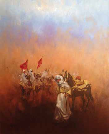 Horseman Oil on canvas 100 x 80 cm