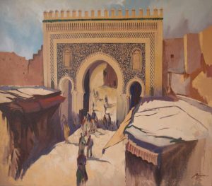 Tableau artistique au Maroc